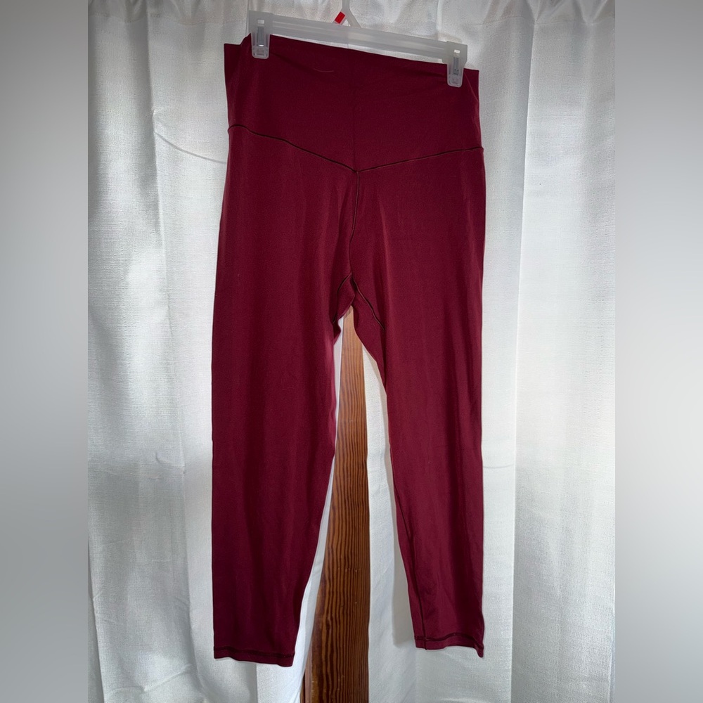 Aerie Offline Burgundy Leggings